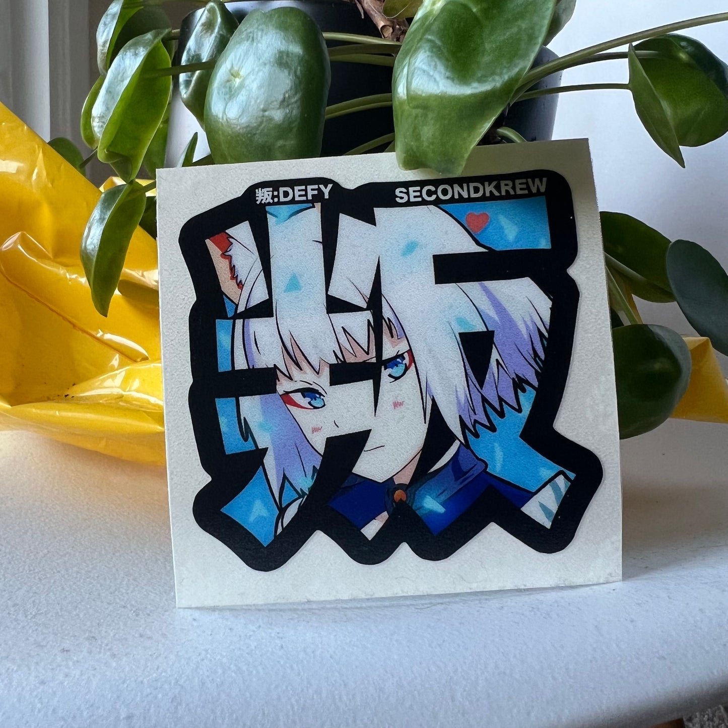 Kaga Defy kanji Sticker